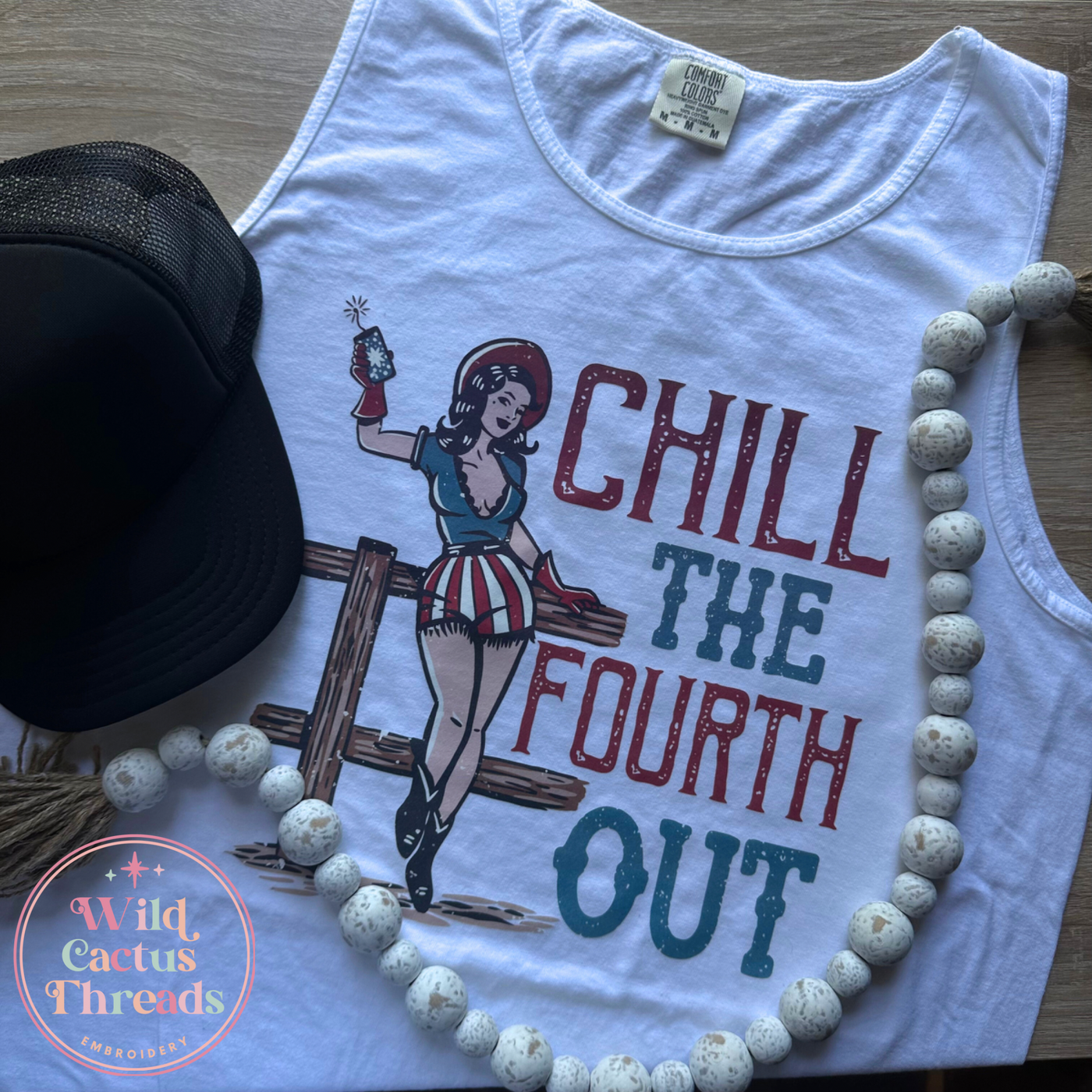 Chill the 4th out - white