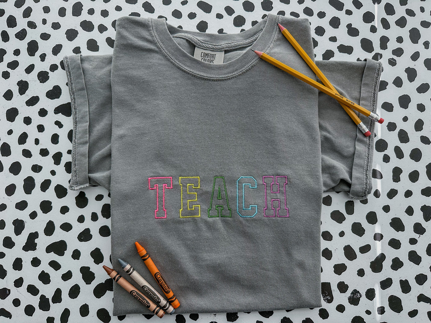 Teacher appreciation embroidered T shirt